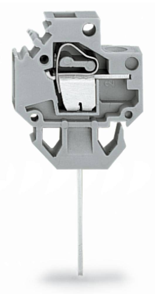 WAGO 226-102 Federkraftklemmblock 4.00 mm² Polzahl 1 Grau 150 St.