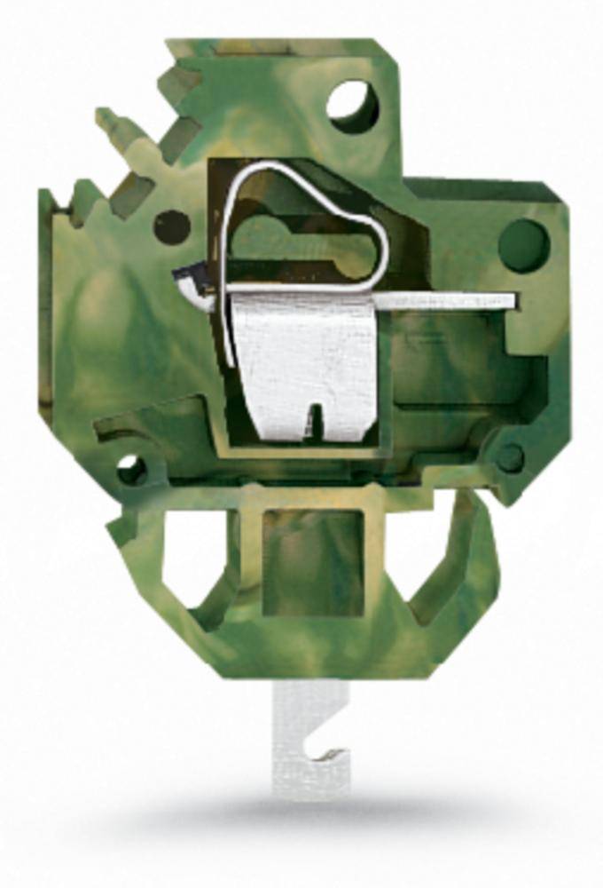 WAGO 226-107 Federkraftklemmblock 4.00mm² Polzahl 1 Grün, Gelb 200St.