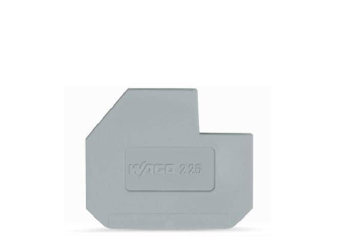 WAGO 226-120 Abschlussplatte Grau 25St.