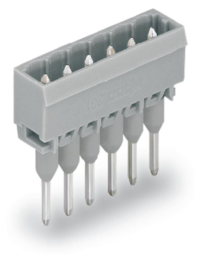 WAGO Stiftleiste (Standard) 300 Polzahl Gesamt 6 Rastermaß: 5mm 231-166/003-000 100St.