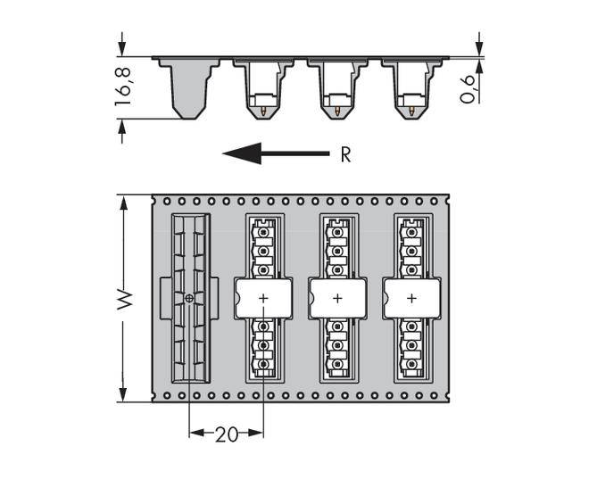 WAGO Stiftleiste (Standard) 300 Polzahl Gesamt 11 Rastermaß: 5mm 231-171/001-000/105-604/997-40 170St.