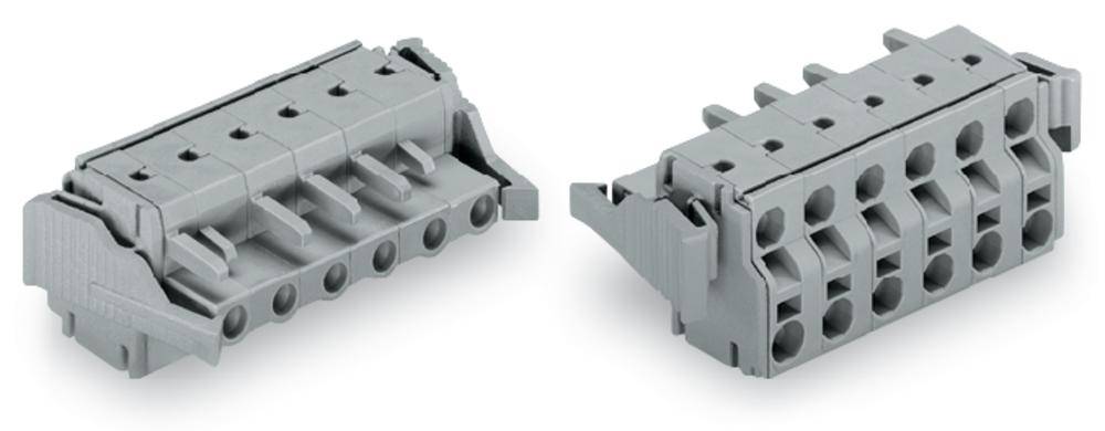 WAGO Buchsengehäuse-Kabel 231 Polzahl Gesamt 6 Rastermaß: 7.50 mm 231-2206/037-000 25 St.