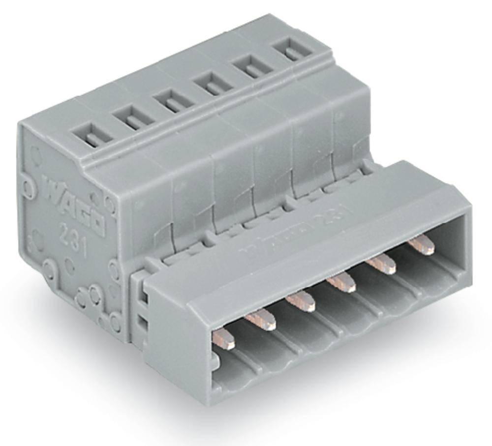WAGO Stiftleiste (Standard) 300 Polzahl Gesamt 12 Rastermaß: 5 mm 231-612/000-044 25 St.