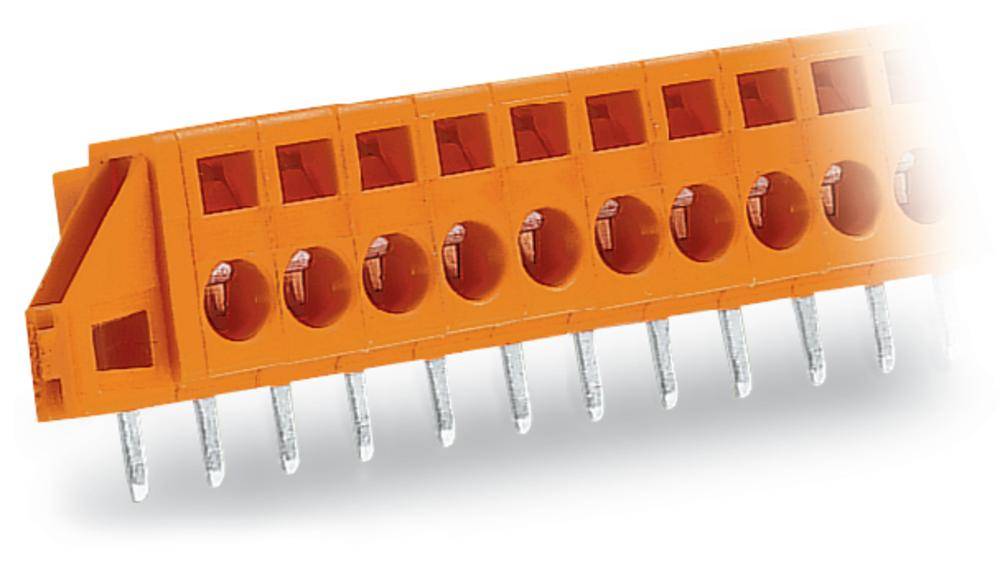 WAGO 231-642/023-000 Federkraftklemmblock 2.5 mm² Polzahl 12 Orange 25 St.