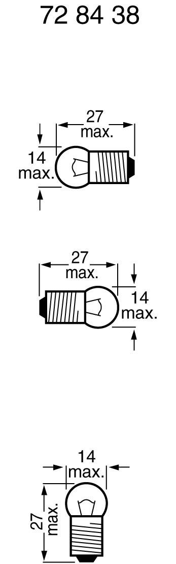 Barthelme 00830603 Kugellampe, Fahrradlampe 6V 3W Klar