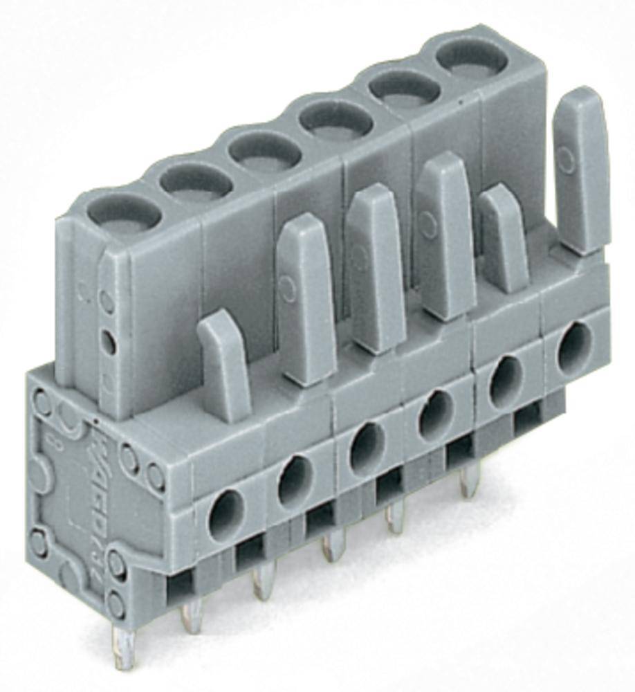 WAGO Buchsengehäuse-Platine 232 Polzahl Gesamt 7 Rastermaß: 5 mm 232-137 50 St.