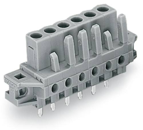 WAGO Buchsengehäuse-Platine 232 Polzahl Gesamt 6 Rastermaß: 5 mm 232-136/031-000 50 St.