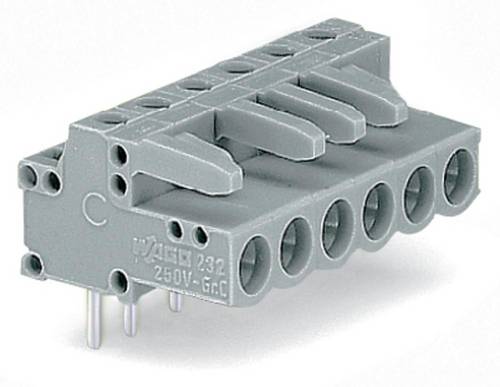 WAGO Buchsengehäuse-Platine 232 Polzahl Gesamt 9 Rastermaß: 5 mm 232-239 50 St.