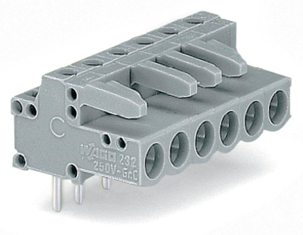 WAGO Buchsengehäuse-Platine 232 Polzahl Gesamt 22 Rastermaß: 5 mm 232-252 10 St.
