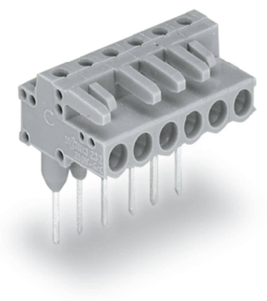 WAGO Buchsengehäuse-Platine 232 Polzahl Gesamt 2 Rastermaß: 5mm 232-232/005-000 100St.