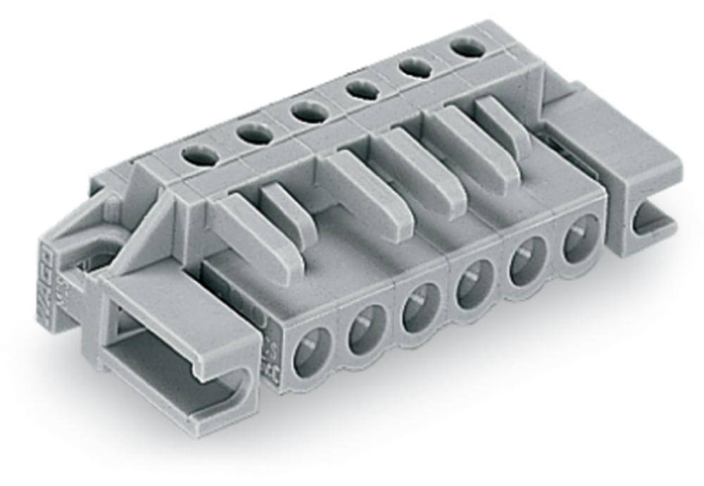 WAGO Buchsengehäuse-Platine 232 Polzahl Gesamt 6 Rastermaß: 5mm 232-236/047-000 50St.