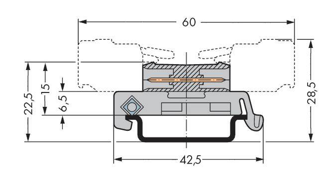 WAGO Stiftleiste (Standard) 301 Polzahl Gesamt 2 Rastermaß: 7.50 mm 232-562/007-000 50 St.