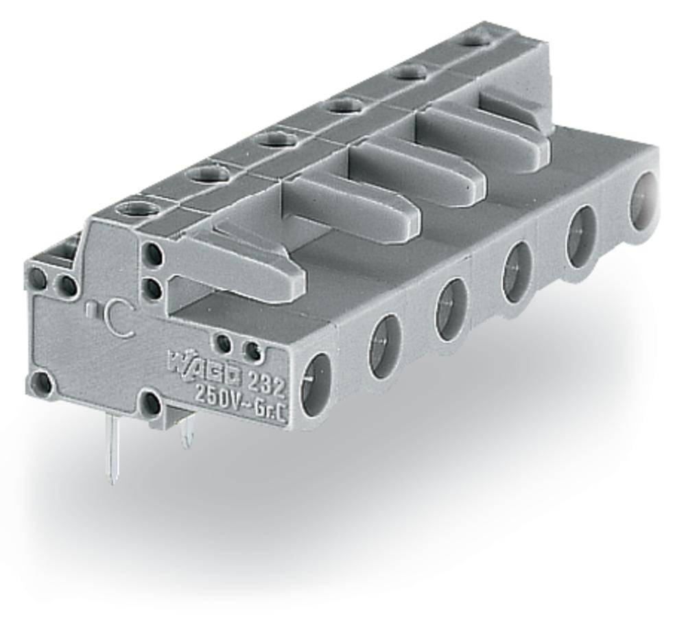 WAGO Buchsengehäuse-Platine 232 Polzahl Gesamt 5 Rastermaß: 7.50mm 232-835 50St.