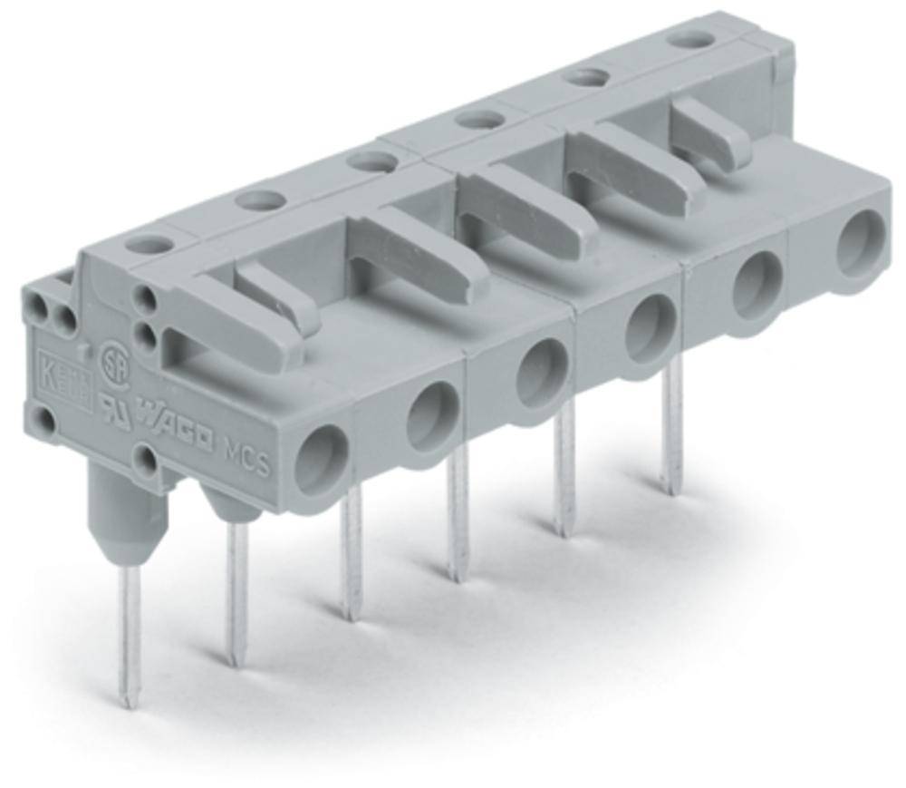 WAGO Buchsengehäuse-Platine 232 Polzahl Gesamt 3 Rastermaß: 7.50mm 232-833/005-000 50St.