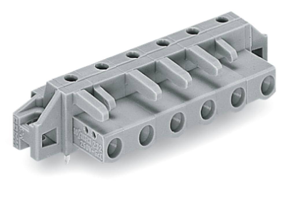 WAGO Buchsengehäuse-Platine 232 Polzahl Gesamt 7 Rastermaß: 7.50mm 232-837/031-000 25St.