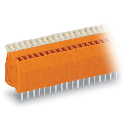 WAGO 234-504 Federkraftklemmblock 0.50mm² Polzahl (num) 4 Orange 400St.