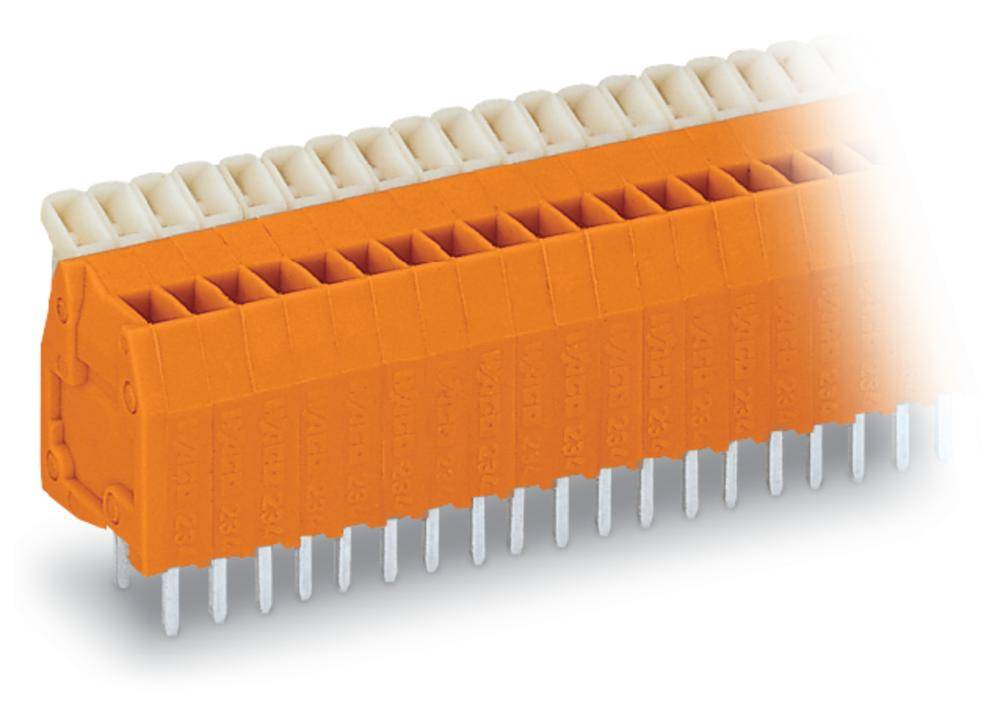 WAGO 234-548 Federkraftklemmblock 0.50 mm² Polzahl 48 Orange 40 St.