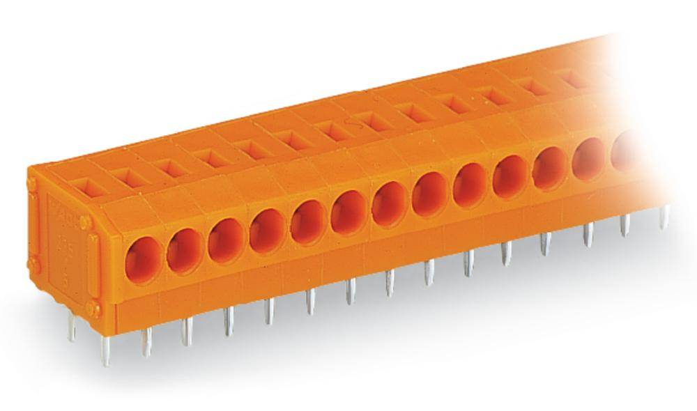 WAGO 235-106/330-000 Federkraftklemmblock 0.75mm² Polzahl 6 Orange 180St.