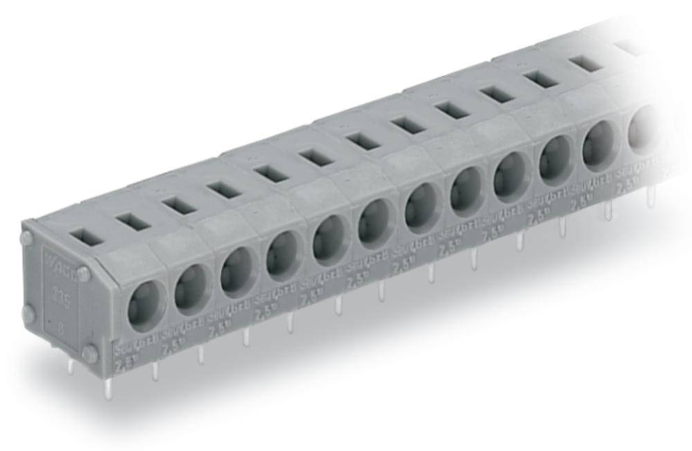 WAGO 235-403 Federkraftklemmblock 1.50mm² Polzahl 3 Grau 280St.
