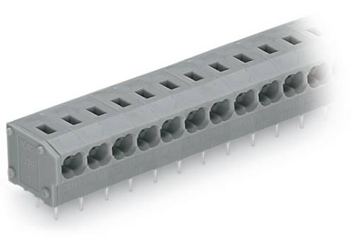 WAGO 235-454 Federkraftklemmblock 0.34 mm² Polzahl 4 Grau 220 St.