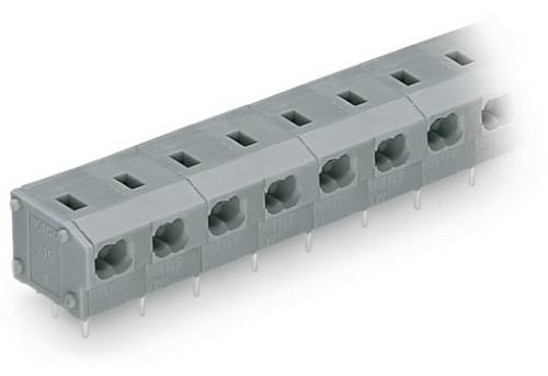 WAGO 235-553 Federkraftklemmblock 0.34 mm² Polzahl 3 Grau 200 St.