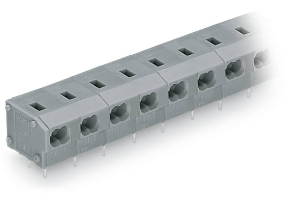 WAGO 235-553 Federkraftklemmblock 0.34 mm² Polzahl 3 Grau 200 St.