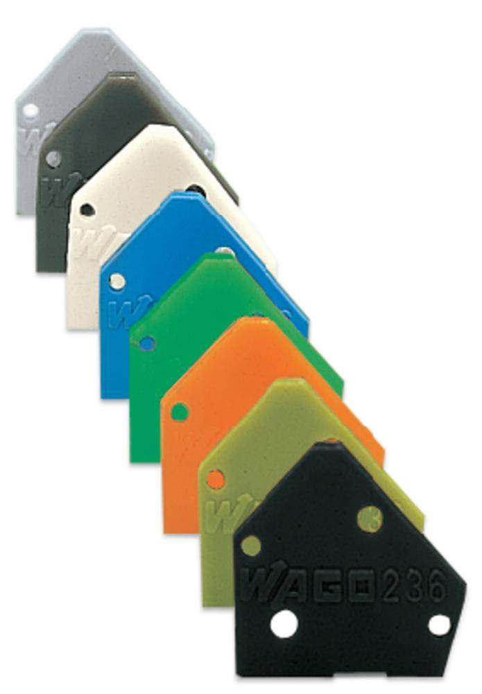 WAGO 236-850 Abschlussplatte Schwarz 100St.