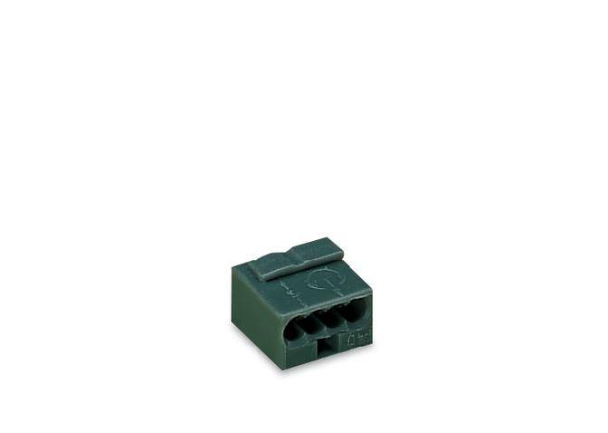 WAGO 243-214 Verbindungsklemme flexibel: - starr: 0.28-0.5 mm² Polzahl: 4 400 St. Dunkelgrau