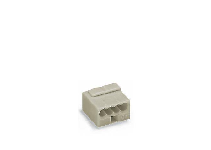 WAGO 243-314 Verbindungsklemme flexibel: - starr: 0.28-0.5mm² Polzahl (num): 4 400 St. Lichtgrau
