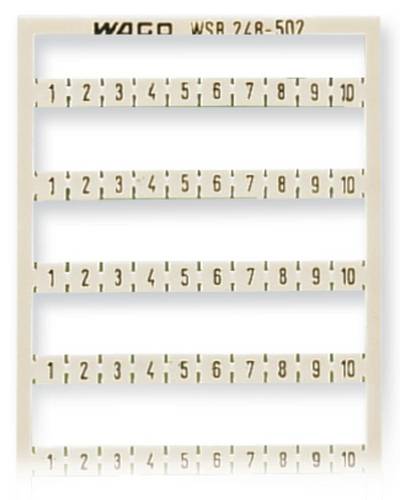 WAGO 248-502 Mini-WSB-Schnellbeschriftungssystem Weiß 5 St.