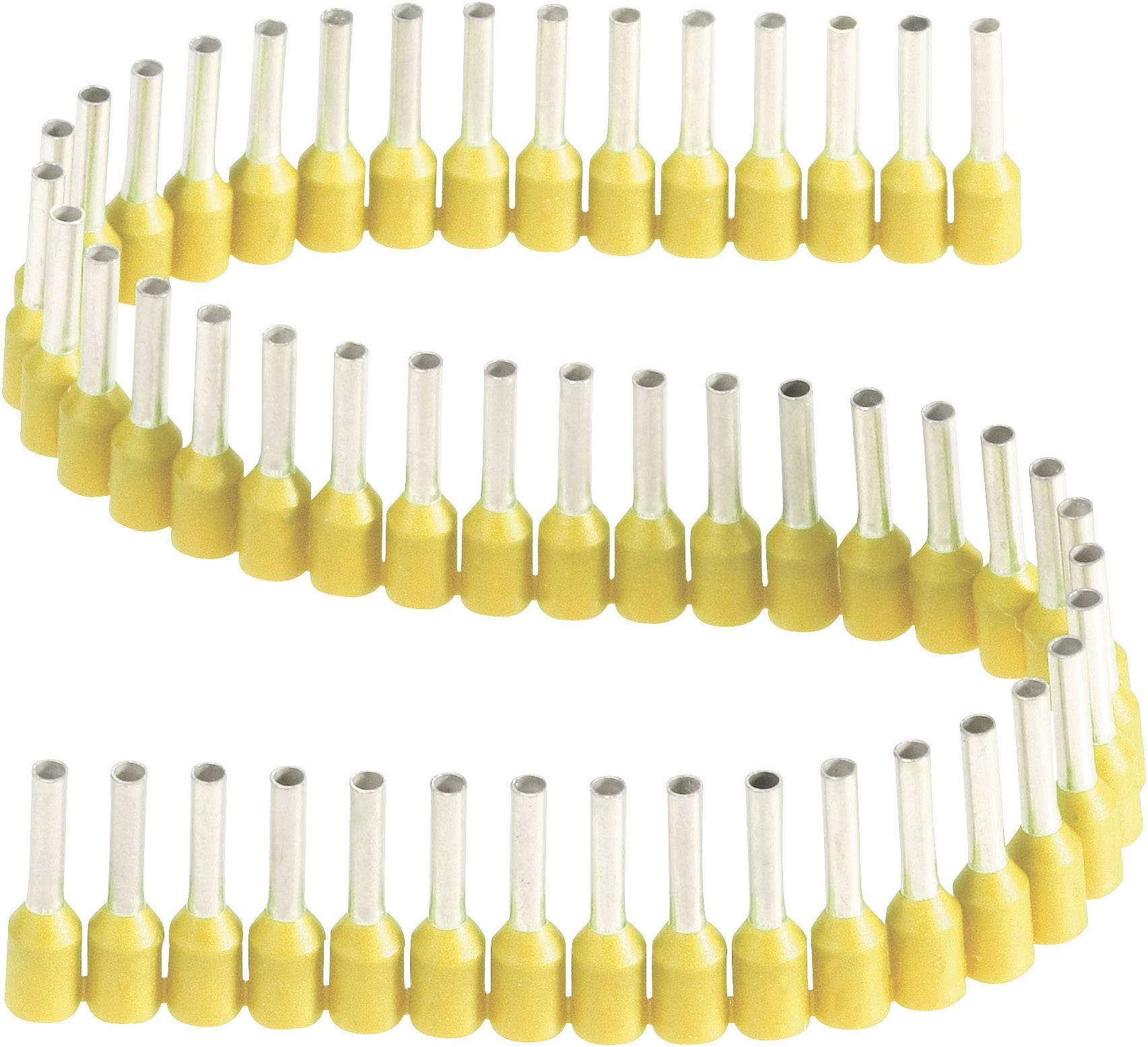 Vogt Verbindungstechnik 460308.00050 Aderendhülse 1mm² Teilisoliert Gelb 50St.