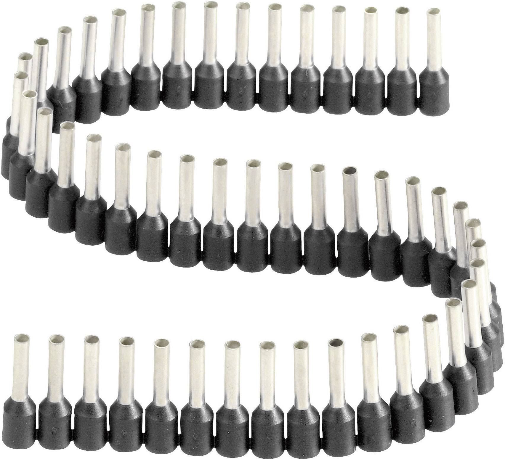 Vogt Verbindungstechnik 470408.00050 Aderendhülse 1.5mm² Teilisoliert Schwarz 50St.