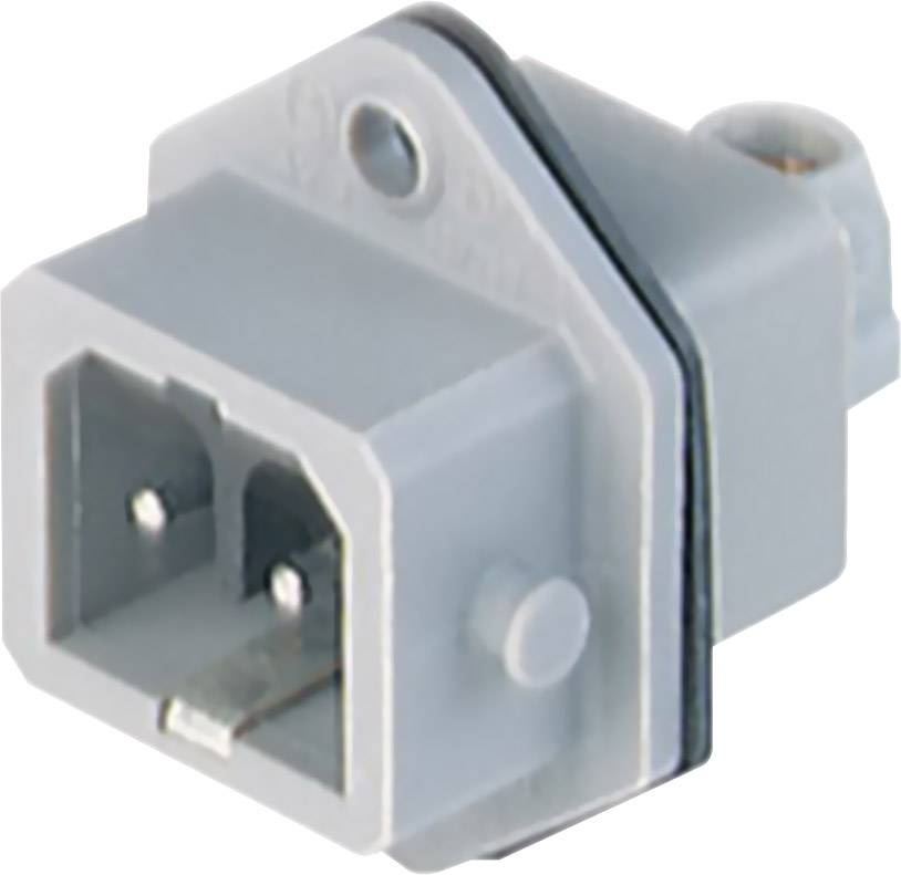 Hirschmann 932 048-106-1 Netz-Steckverbinder STASEI Stecker, Einbau vertikal Gesamtpolzahl: 2 + PE 16A Grau 1St.