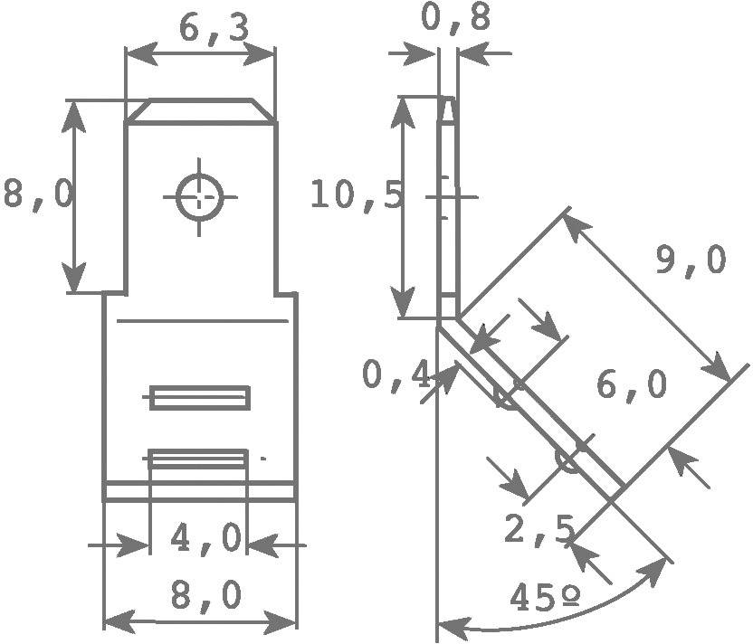 Vogt Verbindungstechnik Steckzungen für Schweißanschluss