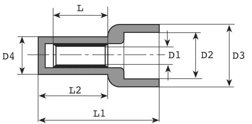 Vogt Verbindungstechnik 4803 Endverbinder 0.50 mm² Vollisoliert Transparent 1 St.