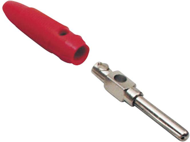 BKL Electronic 072149-P Bananenstecker Stecker, gerade Stift-Ø: 4 mm Rot