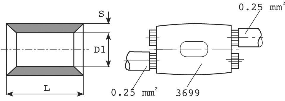Vogt Verbindungstechnik 3700 Parallelverbinder 0.50 mm² 1 mm² Unisoliert Metall 1 St.
