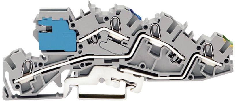 WAGO 2005-7641 Installationsetagenklemme 6.20 mm Zugfeder Belegung: NT, L, PE Grau 1 St.