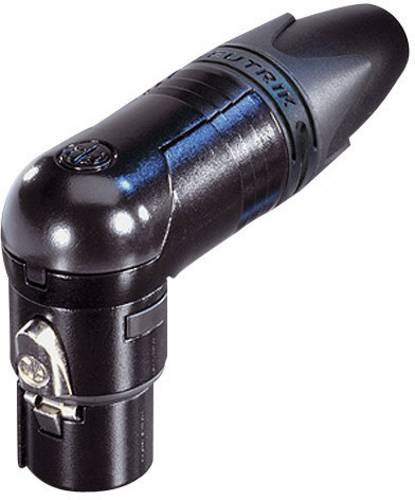 Neutrik NC3FRX-BAG XLR-Steckverbinder Buchse, gewinkelt Polzahl: 3 Schwarz 1 St.