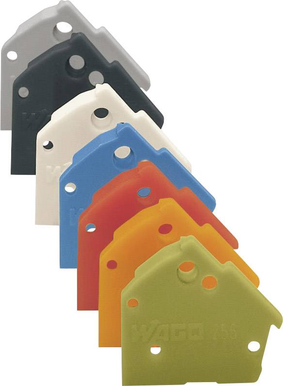 WAGO 256-100 Abschlussplatte Grau