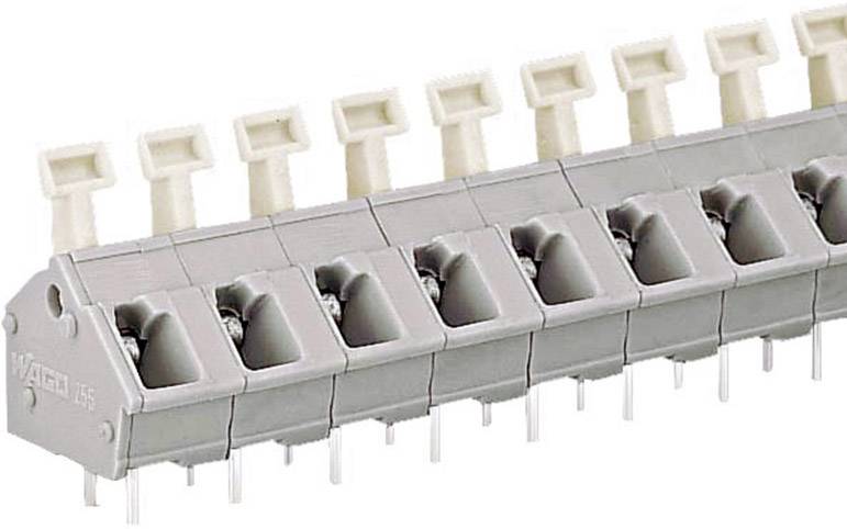 WAGO 256-502 Federkraftklemmblock 2.50 mm² Polzahl 2 Grau