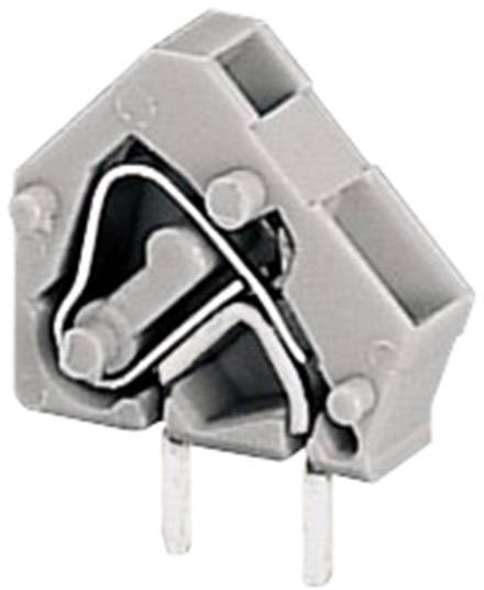 WAGO 236-501 Federkraftklemmblock 2.50 mm² Polzahl 1 Grau