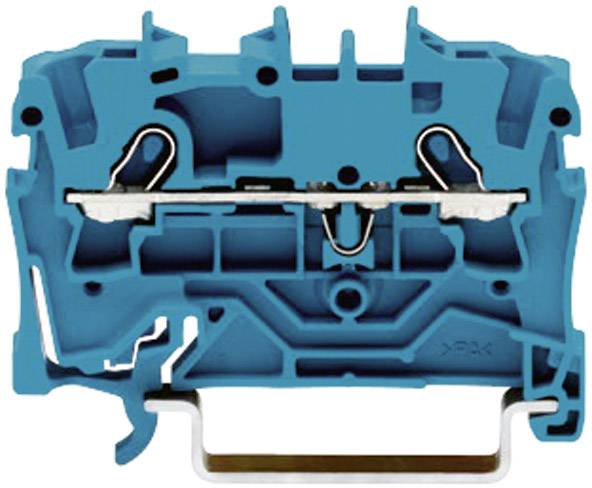WAGO 2001-1204 Durchgangsklemme 4.20 mm Zugfeder Belegung: N Blau
