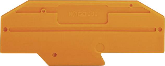 Oranges Kunststoffwerkzeug mit der Aufschrift 'WAGO 233'. Verwendet zum Hebeln oder Klemmen in Elektroinstallationen.