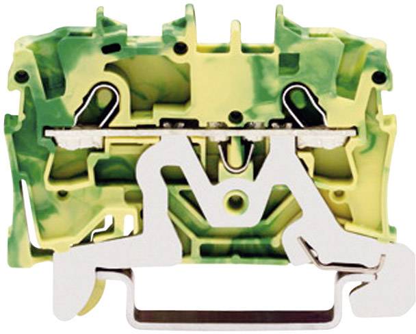 WAGO 2001-1207 Schutzleiterklemme 4.20mm Zugfeder Belegung: PE Grün, Gelb