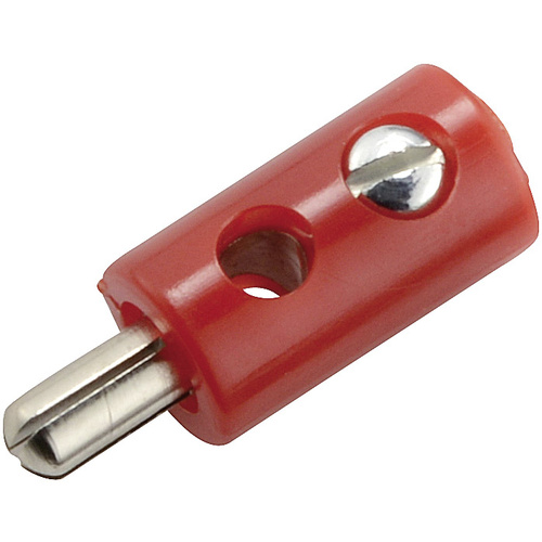 Kahlert Licht Miniatur-Bananenstecker Stecker, gerade Stift-Ø: 2.6mm Rot
