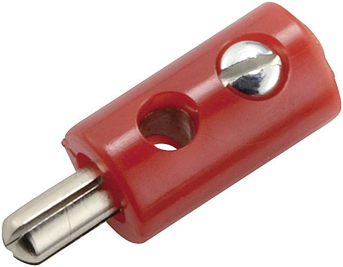Kahlert Licht Miniatur-Bananenstecker Stecker, gerade Stift-Ø: 2.6mm Rot