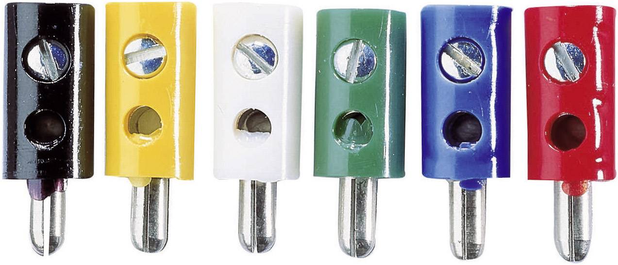Kahlert Licht Miniatur-Bananenstecker Stecker, gerade Stift-Ø: 2.6 mm Rot