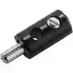 Kahlert Licht Miniatur-Bananenstecker Stecker, gerade Stift-Ø: 2.6mm Grau Kahlert Licht Miniatur-Bananenstecker Stecker, gerade Stift-Ø: 2.6mm Grau