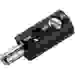 Kahlert Licht Miniatur-Bananenstecker Stecker, gerade Stift-Ø: 2.6mm Schwarz